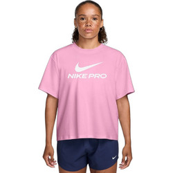 Nike Pro Γυναικείο Αθλητικό T-Shirt Φούξια IQ0820-621