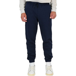 Double Ανδρικό Παντελόνι Φόρμας Fleece με Λάστιχο Navy Μπλε 262MPAN-6055