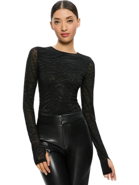 Alice and Olivia Γυναικείο Χειμερινό Top Μαύρο CC409E67024-S966