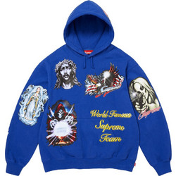 Supreme Ανδρικό Φούτερ με Κουκούλα & Τσέπες Μπλε FW26SW67