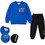 Action Παιδικό Σετ Φόρμας Royal Blue Μαύρο 12610011