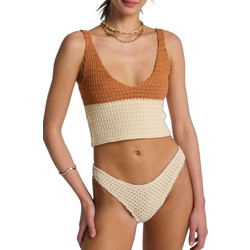 Billabong Anders Γυναικείο Καλοκαιρινό Crop Top Πλεκτό Μπεζ 24B071602
