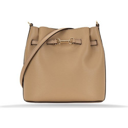 Michael Kors Γυναικεία Τσάντα Χιαστί Δερμάτινη Μπεζ με Στενό Λουρί 35S6G2ZC1L-CAM '