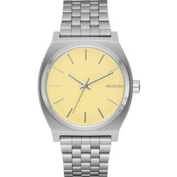 Nixon Time Teller Ανδρικό Ρολόι με Ασημί Μεταλλικό Μπρασελέ A045-5386-00