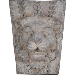 Artekko Lion Κασπώ Επιτοίχιo Εξωτερικού Χώρου Γκρι 52cm D77550