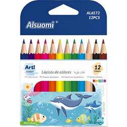 Alsuomi Ξυλομπογιές Σετ 12τμχ 9cm