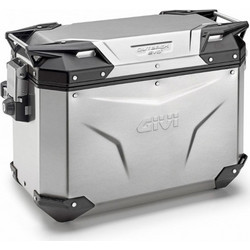 Givi Trekker Outback Evo OBKE48AR Πλαϊνή Βαλίτσα Μηχανής Αλουμινίου Monokey 48lt Ασημί