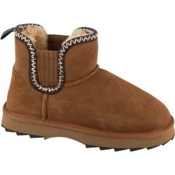 Emu Australia Higgie Γυναικεία Μποτάκια Suede Καφέ με Γούνα W13198-CHES