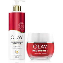 Olay Regenerist Firming Body Lotion 500ml + Day Cream SPF30 50ml