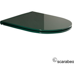 Scarabeo Glam 5201 Καπάκι Λεκάνης D-Shape Πλαστικό Slim Soft Close Πράσινο