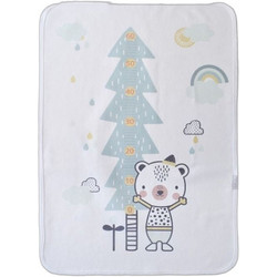 BiBaby Rain Teddy Bear Αδιάβροχο Σελτεδάκι Αλλαξιέρας Μωρού Λευκό 50x75cm