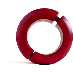 Black Label Red Steel Donut Δαχτυλίδι Πέους Μεταλλικό 30mm Κόκκινο