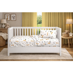 Dimcol Giraffe 599 Βρεφικό Πάπλωμα Κούνιας 160x120cm Λευκό