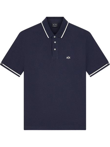 Armani Exchange Ανδρική Μπλούζα Polo Κοντομάνικη Navy Μπλε XM003428AF13026