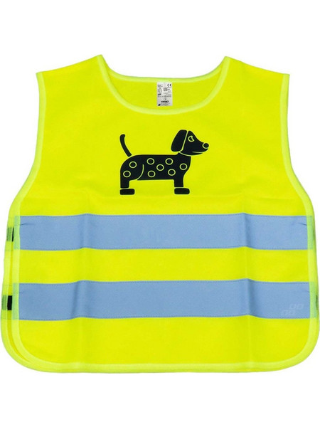Amio Dog Αμάνικο Παιδικό Μπουφάν Χειμωνιάτικο Softshell Κίτρινο 03937