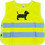 Amio Dog Αμάνικο Παιδικό Μπουφάν Χειμωνιάτικο Softshell Κίτρινο 03937