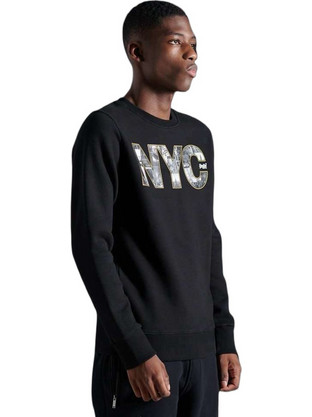 Superdry Ανδρικό Αθλητικό Φούτερ Μαύρο M2010424B-02A