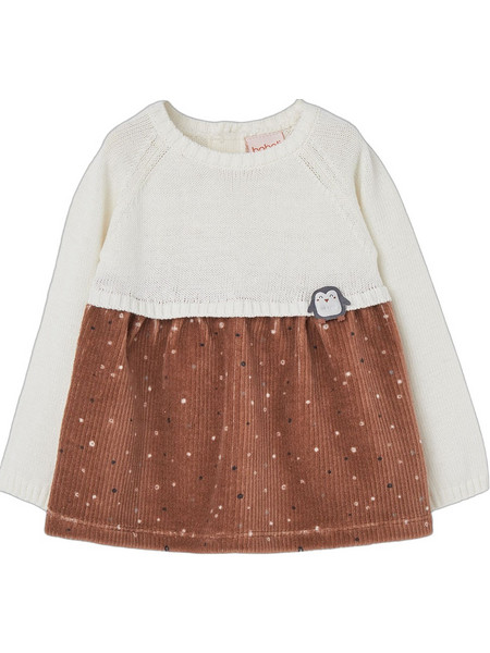 Boboli Παιδικό Φόρεμα Off White 144021