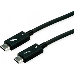 Roline 11.02.9044 Thunderbolt 4 USB-C to USB-C 100W 0.8m Black