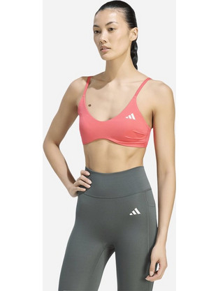 Adidas Workout Essentials Αθλητικό Μπουστάκι με Χαμηλή Στήριξη Κοραλί KW1567