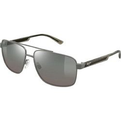 Maui Jim MJ0361S-004 Ανδρικά Γυαλιά Ηλίου Τετράγωνα Μεταλλικά Μαύρα με Aσημί Φακό