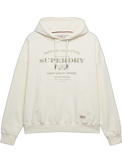 Superdry Γυναικείο Αθλητικό Φούτερ με Κουκούλα Εκρού W2012691A-POF
