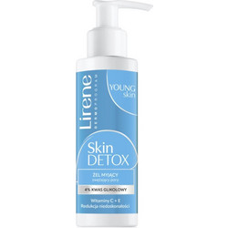 Lirene Young Skin Skin Detox Ενυδατικό Gel Καθαρισμού Προσώπου για Ακμή 145ml