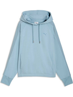 Puma Her Γυναικείο Αθλητικό Φούτερ με Κουκούλα Γαλάζιο 691886-47