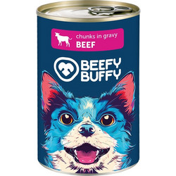 Beefy Buffy Adult Chunks with Beef in Gravy 415gr