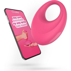 EasyToys Leo Δαχτυλίδι Πέους Σιλικόνης με Δόνηση Ροζ