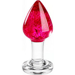 ToyJoy Bachelors Button Medium Πρωκτική Σφήνα 9cm Κόκκινη Διαφανής