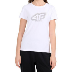 4F Γυναικείο Αθλητικό T-Shirt Λευκό 4FWAW26TTSHF3486-10S