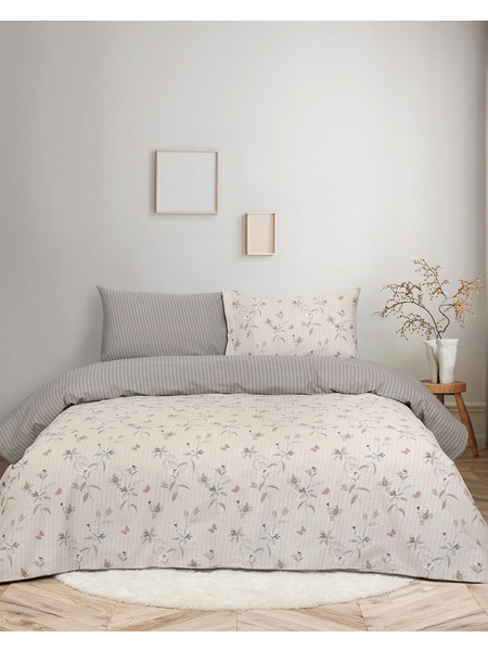 Kocoon Σετ Σεντόνια Μονά Βαμβακερά 160x270 Victoria Beige