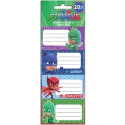 Ετικέτες Αυτοκόλλητες Pj Masks 10x22εκ - 5 Σχέδια (0484037)