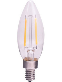 Lutec Λαμπτήρας E12 LED Filament 2W 2700K Τάση Λειτουργίας 0-7 Volt Για Ηλιακό Φωτιστικό Κολόνα London 9700357000