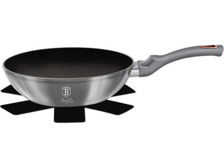 Berlinger Haus Moonlight BH-6007 Wok Αλουμινίου Αντικολλητικό Μαρμάρινη Επίστρωση 28cm