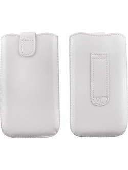 VOLTE-TEL ΘΗΚΗ ΠΟΥΓΚΙ SOFTCASE LEATHER MAGNET LOOP WHITE XL
