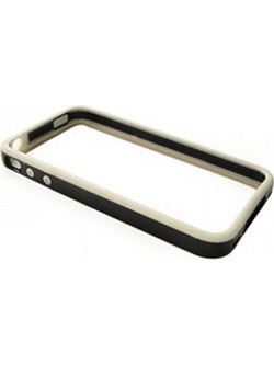 VOLTE-TEL ΘΗΚΗ IPHONE 4G/4S BUMPER METAL BUTTON BLACK-WHITE