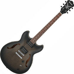 Ibanez AS53 Ηλεκτρική Κιθάρα Hollow με HH Μαγνήτες και Ταστιέρα Walnut Transparent Black Flat