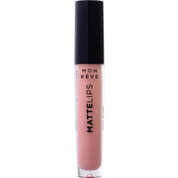 Mon Reve Matte Lips 02 Long Lasting Liquid Κραγιόν 4ml