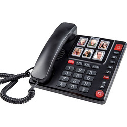 Fysic FX-3930 Ενσύρματο Τηλέφωνο με Ανοιχτή Ακρόαση για Ηλικιωμένους Μαύρο