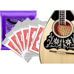 Ernie Ball P6 Σετ 6 Χορδές Μπουζουκιού Nickel Plated Steel 10-22"