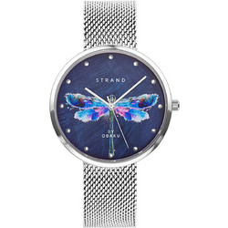 Strand by Obaku Γυναικείο Ρολόι με Ασημί Μεταλλικό Μπρασελέ S700LXCLMC-DD