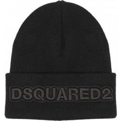 DSQUARED2 LOGO BEANIE BLACK