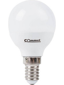 ΛΑΜΠΤΗΡΑΣ LED ΣΦΑΙΡΙΚΟΣ E14 6W 4000K (ΦΩΣ ΗΜΕΡΑΣ) 470Lm P45 305-212 COMMEL 3858890446548