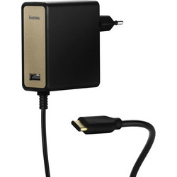 Hama USB-C Φορτιστής Laptop 60W 20V 3A με Ενσωματωμένο Καλώδιο Τροφοδοσίας 54184