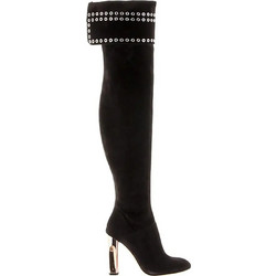 Μπότες Alexander McQueen BI-COLOR SCULPTED HEEL EYELET 485805WHQV1-1000 Γυναικείο
