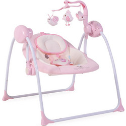 Cangaroo Baby Swing+ Relax Μωρού Κούνια με Μουσική έως 9kg Ροζ
