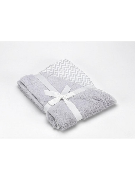 Morven Pompon F72 Κουβέρτα Αγκαλιάς Fleece 80x110 Γκρι