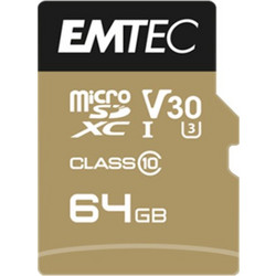 Emtec Speedin microSDXC 64GB Class 10 U3 UHS-I + Adapter